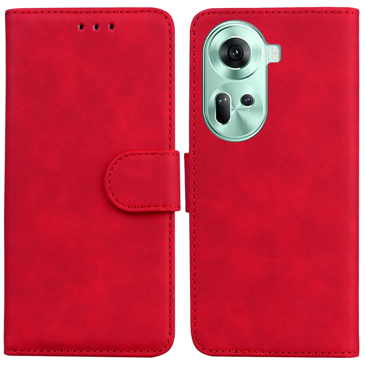For Oppo Reno11 5G (Global) Cell Phone Cover Shockproof PU Leather+TPU Flip Stand Case For Oppo Reno11 5G (Global) Cell Phone Cover Shockproof PU Leather+TPU Flip Stand Case